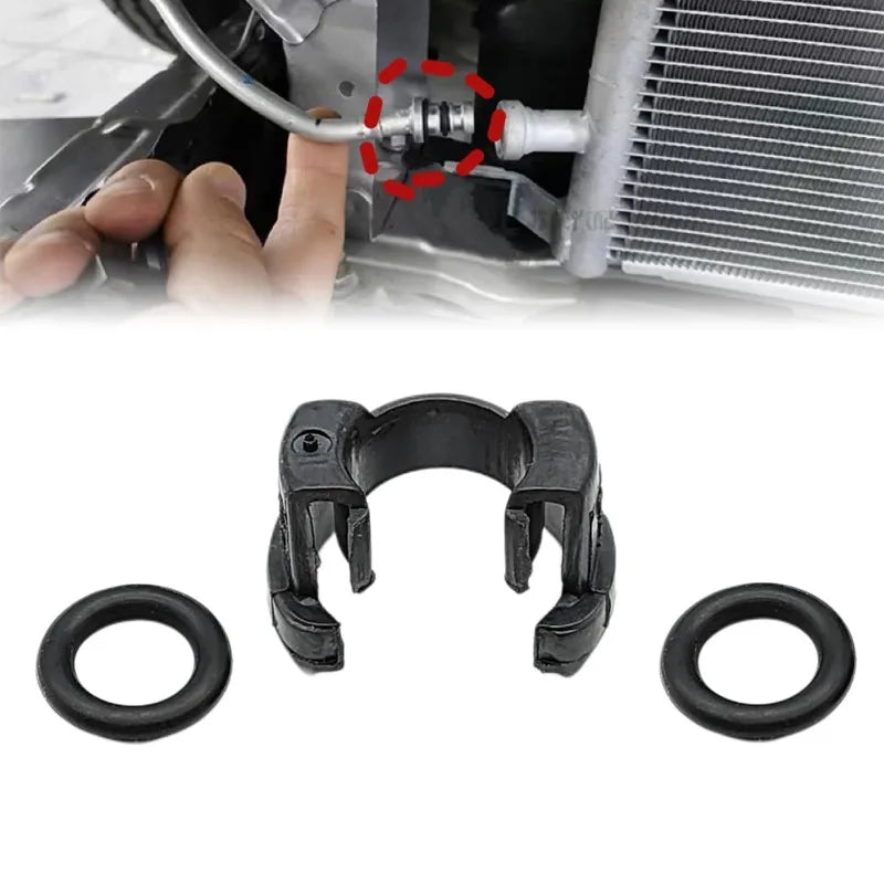 Durable Plastic 1/2set A/C Condensor Hard Line Lock Clamp Clip For Toyota 2018-2022 88718-1E150 Air Conditioning Duct Buckle Oasis Select