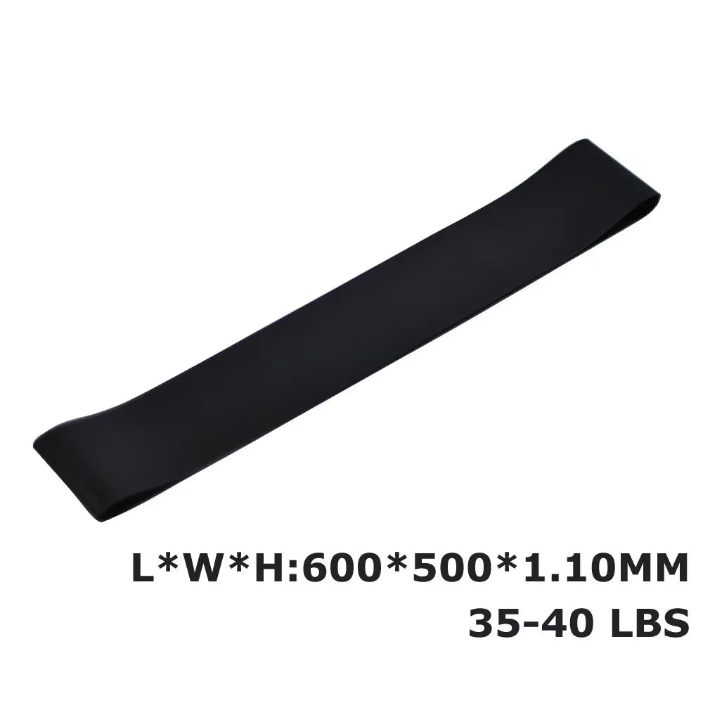1/3/4Pcs Resistance Bands Yoga Band Fitness Exercise Training Hip Tension Band Leg Squat Dance Elastic Loop Stretch Band Oasis Select 1pcs-Black