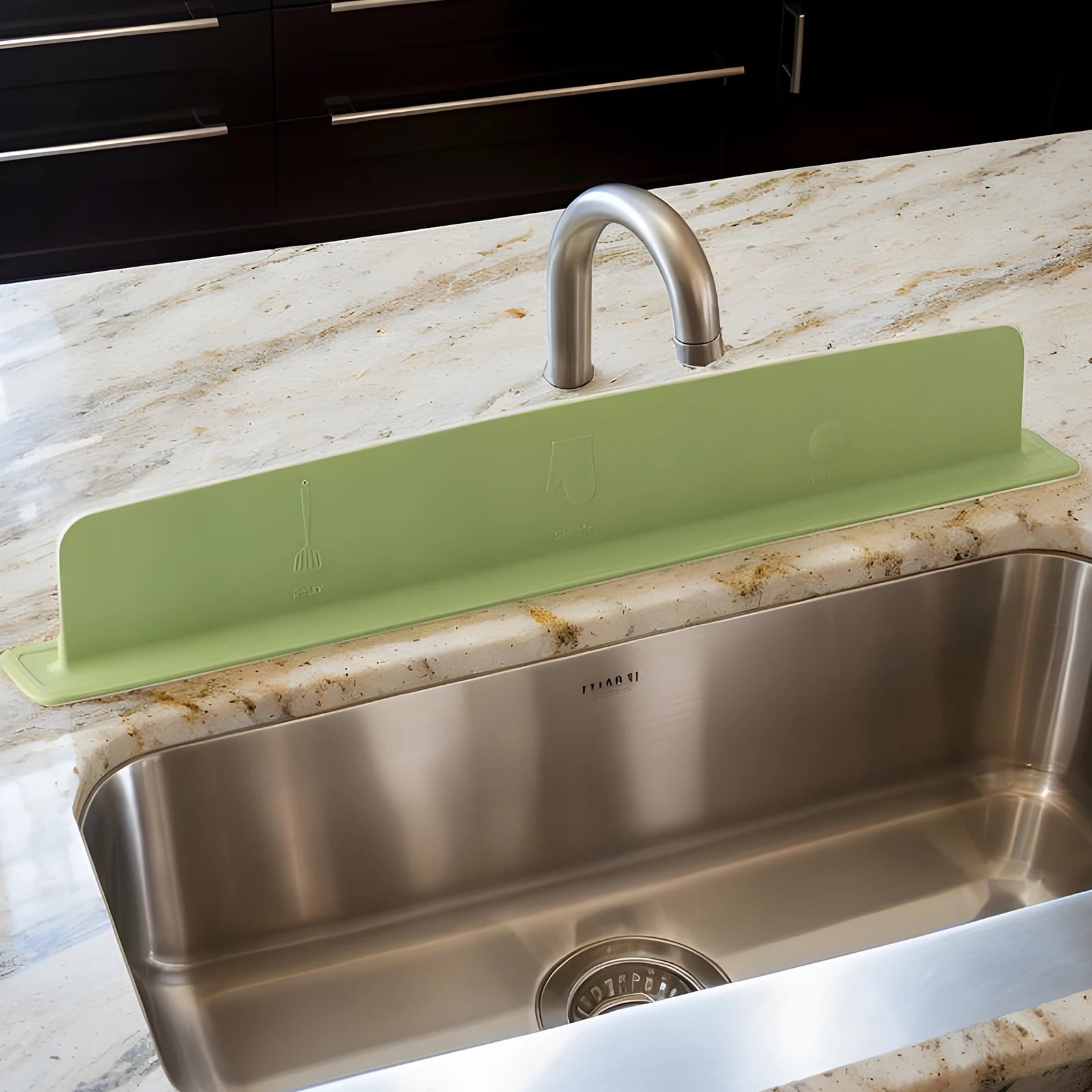 1PC/3PCS Silicone Sink Baffle Splash Guard Protect Cloth From Splashing Water Baffle Splash Protector For Washing Dishes tools Oasis Select