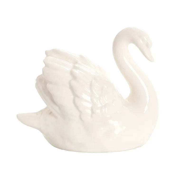 1pcs Black and White Swan Ornament Light Luxury Opening Housewarming Gift Home Decoration Nordic Gift Oasis Select