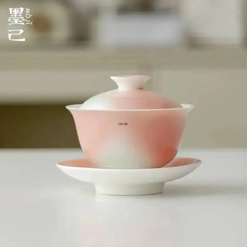 Tea Bowl Ceramic Three-talent Gaiwan Kung Fu Teacup Ceramic Tea Bowl Керамическая Чашка Oasis Select