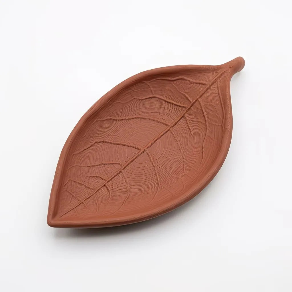 3D Printed Leaf Shape Jewelry Tray Ring Holder Unique Gift for Women Fashion Lovers Earring Necklace Display Dish Leaf Shaped Oasis Select
