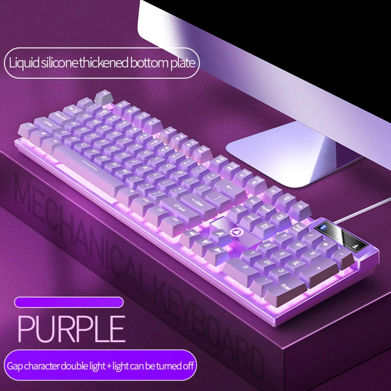 Carving K500 Wired Gaming Keyboard – RGB Backlit 104-Key Gaming Keyboard Oasis Select J One Size