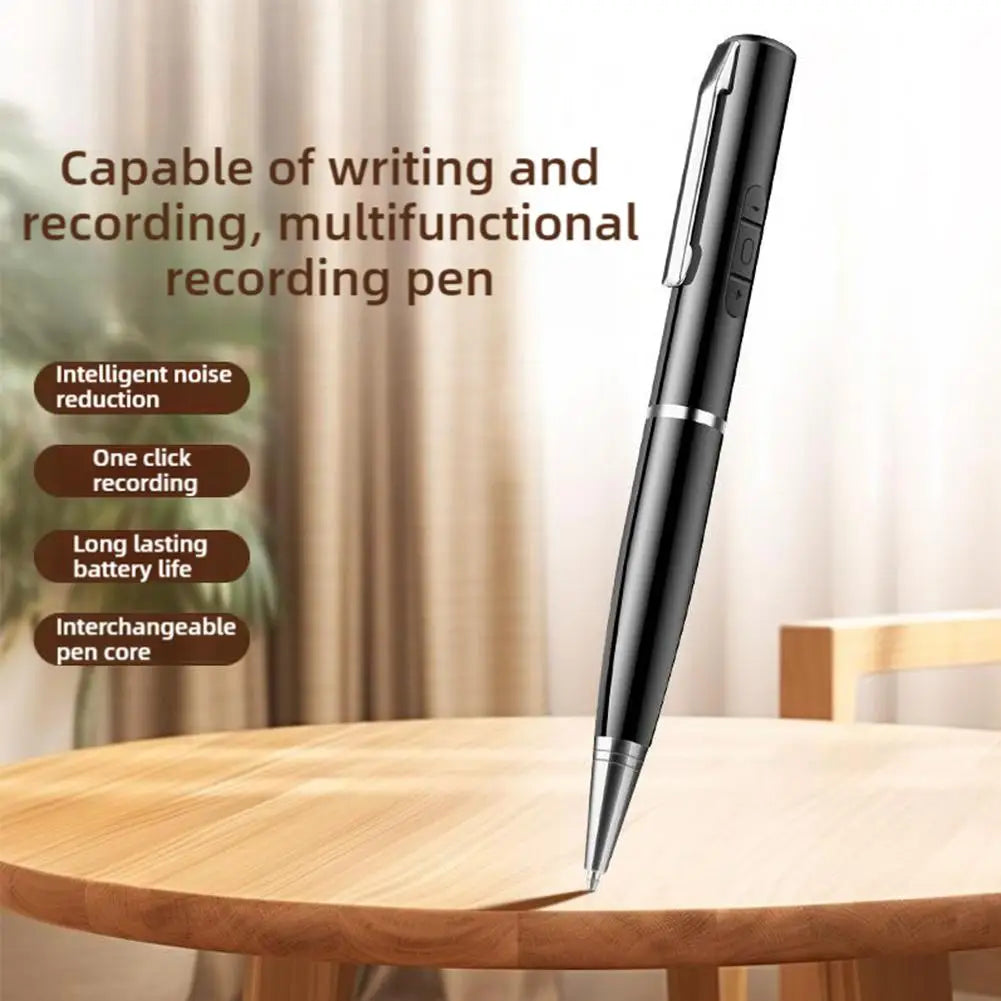 Digital Activated Pen 360 Sound Audio Activated Dictaphone Recording Device Voice Controlled Audio Recorder Pen for Meetings Oasis Select