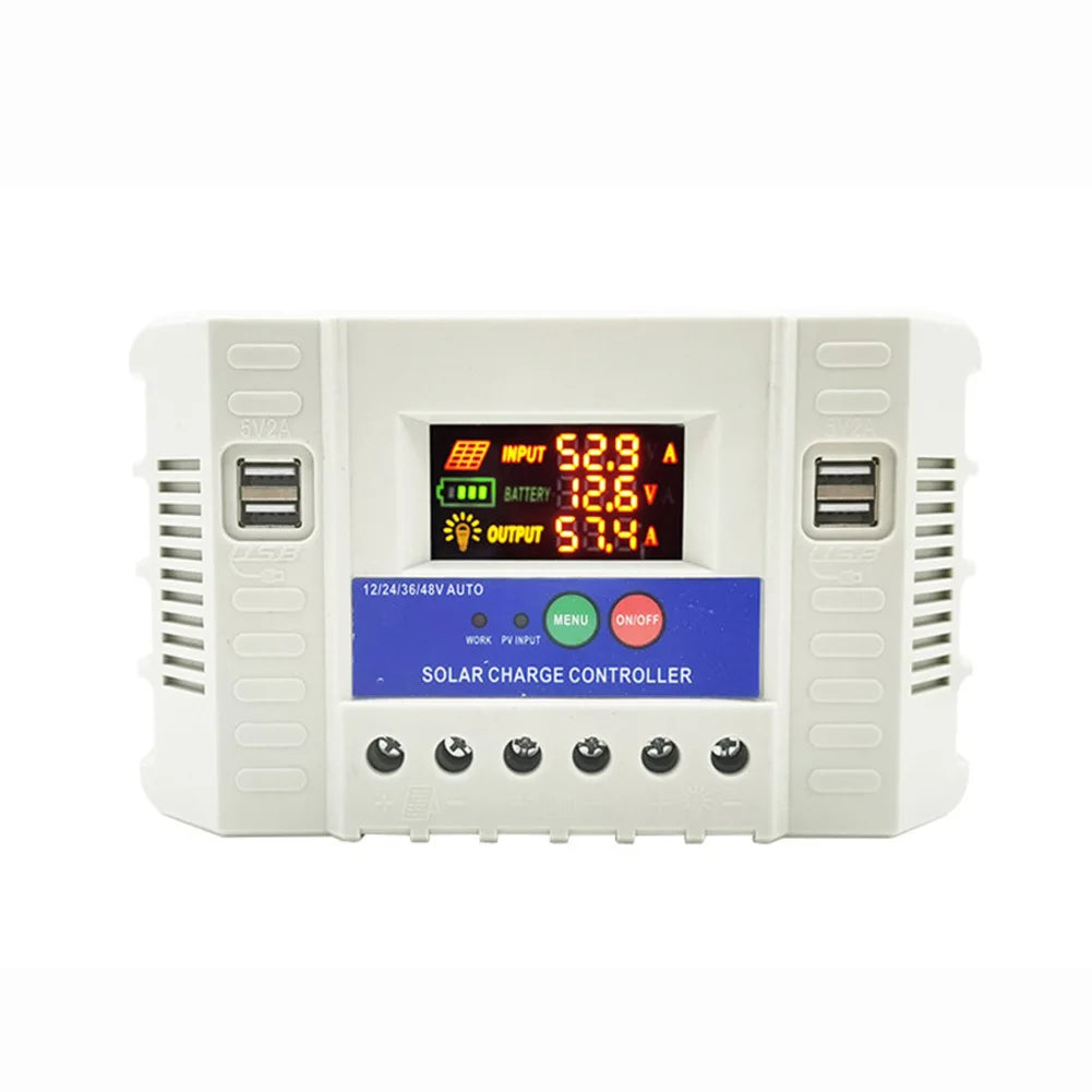 1060A For Solar Charge Controller with Colorful LCD Display and 4 USB Outputs for Efficient For Solar Power Charging Oasis Select