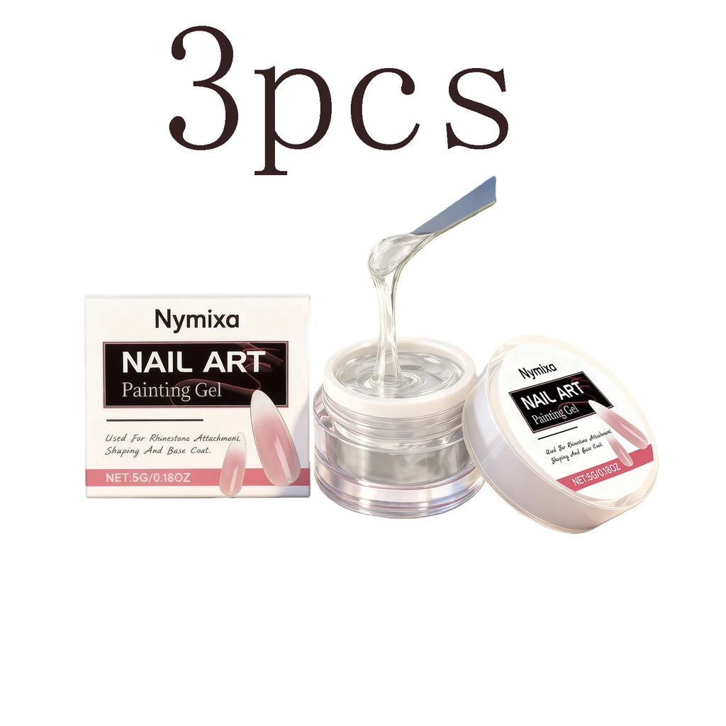 Clear Jelly Nail Glue – Quick-Dry & Invisible for Nail Art