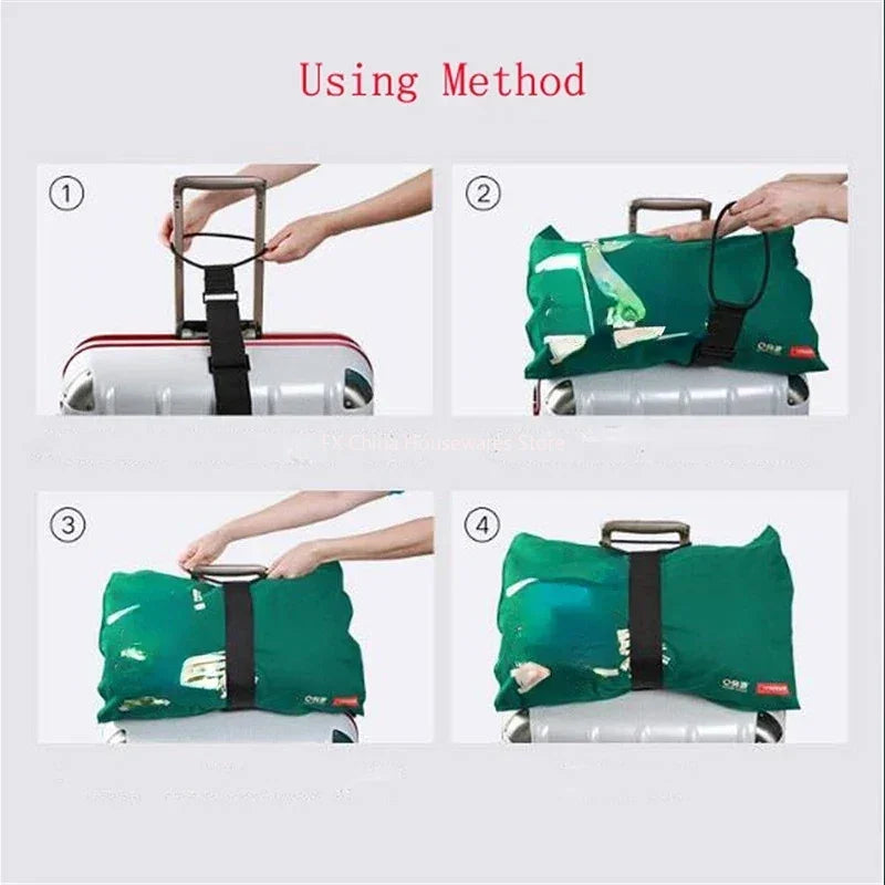 Elastic Adjustable Luggage Strap, Bungee Travel Security Belt, for Carry On, Secure Baggage Transport Oasis Select