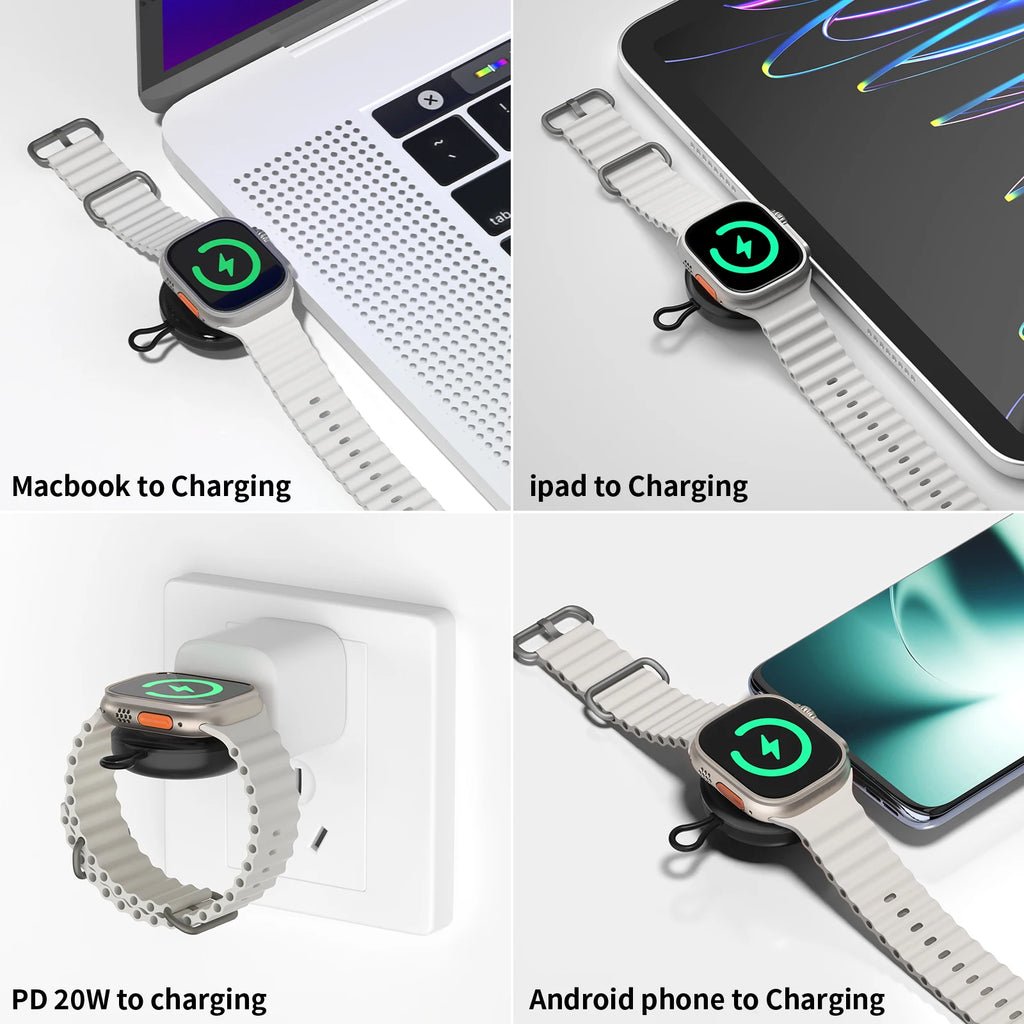 USB-C Magnetic Wireless Charger for Apple Watch Ultra 2/9/8/SE Apple Watch Charger Oasis Select