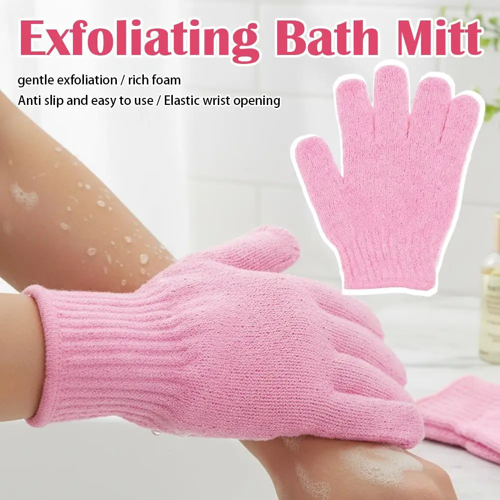 Exfoliating Bath Gloves – Deep Scrub Shower Mitt for Men & Women Exfoliating Bath Gloves Oasis Select