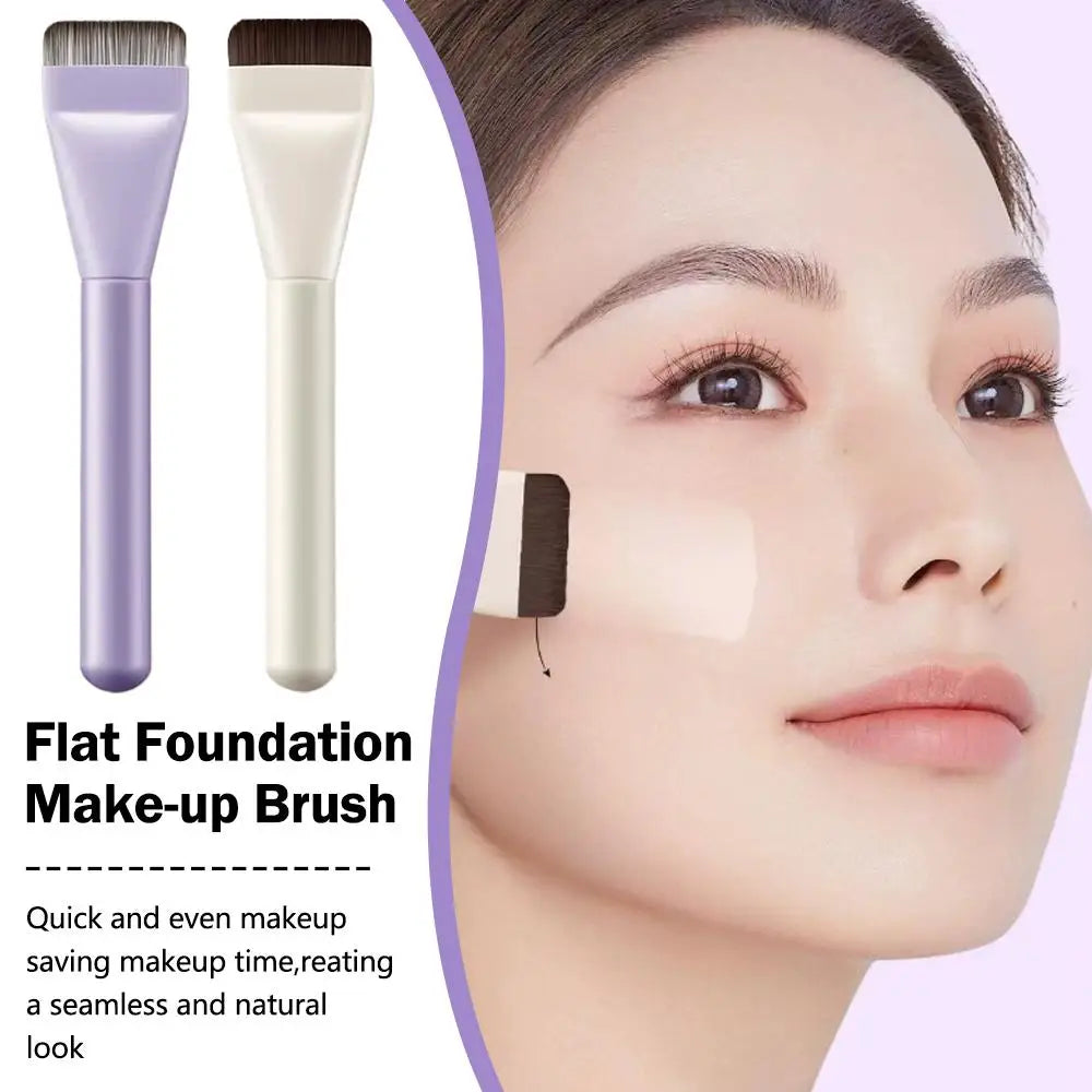 Flat-Head Foundation Brush – Ultra-Thin Traceless Makeup Tool Foundation Makeup Brush Oasis Select