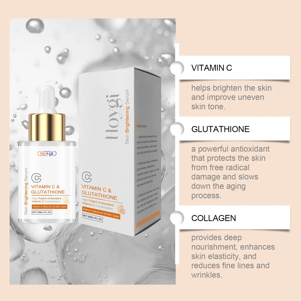 Hoygi Vitamin C & Glutathione Face Serum – Brighten & Firm Brightening Face Serum Oasis Select