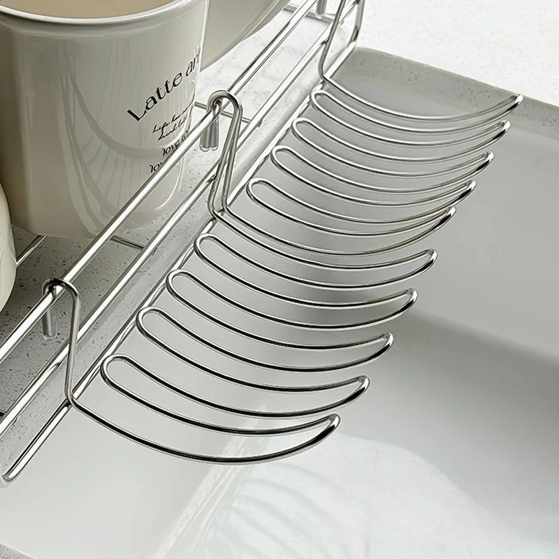 1/2pcs Stainless Steel Drain Basket Expansion Small Hanging Rack,Stainless Steel Storage Rack for Kitchen Sink,Space Saving Oasis Select
