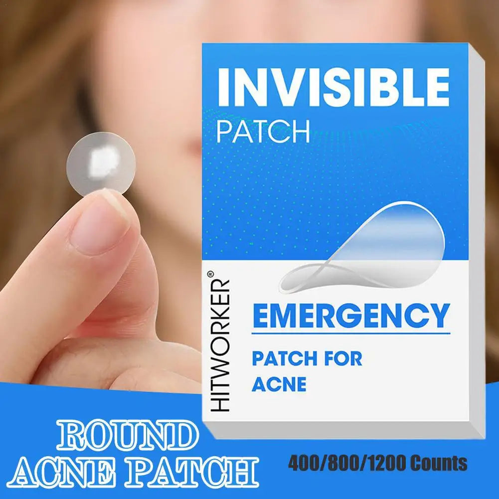 400-1200PCS Invisible Hydrocolloid Pimple Acne Patches Zit Spot Stickers Covering Zits Blemishes W Salicylic Acid & Tea Tree Oil Oasis Select