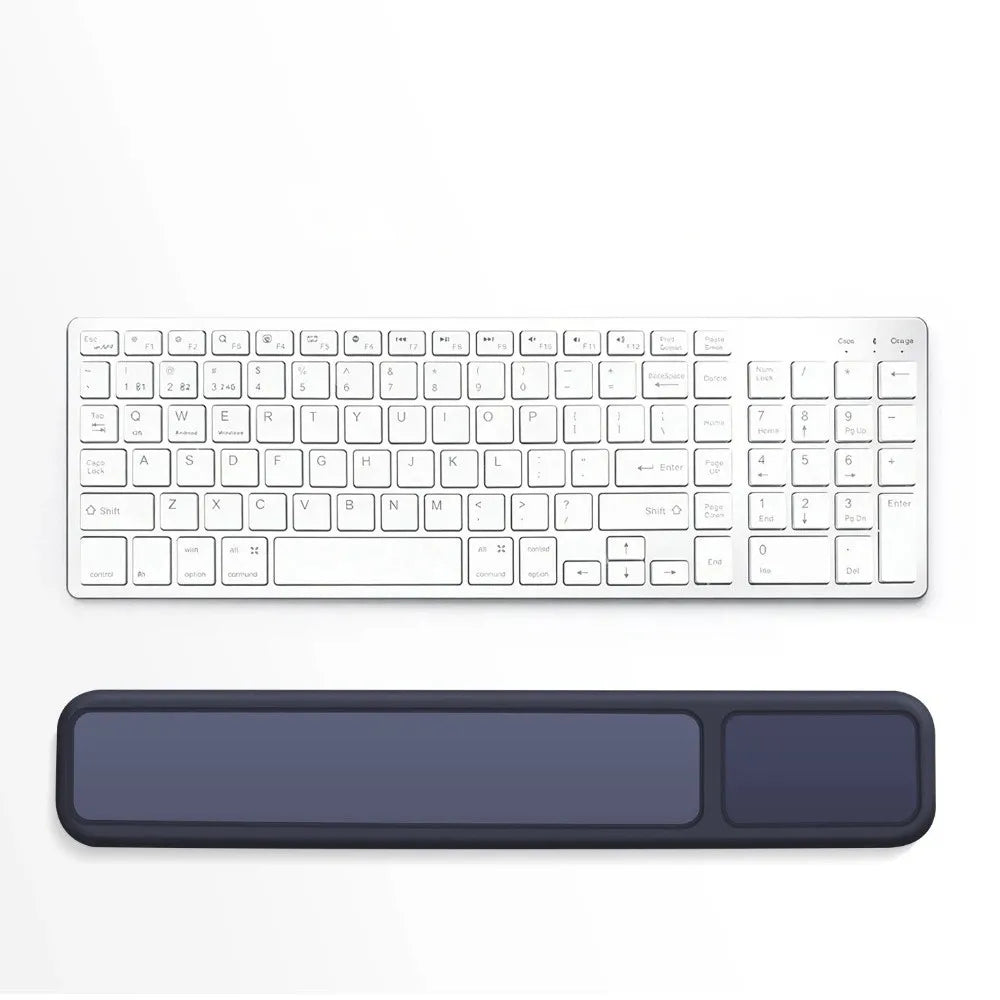 Ergonomic Wrist Rest Mouse Pad Soft Palm Rest Non-Slip Base Hand Pillow Durable Slow Rebound Mouse Mat Office Use Oasis Select Keyboard Pad blue