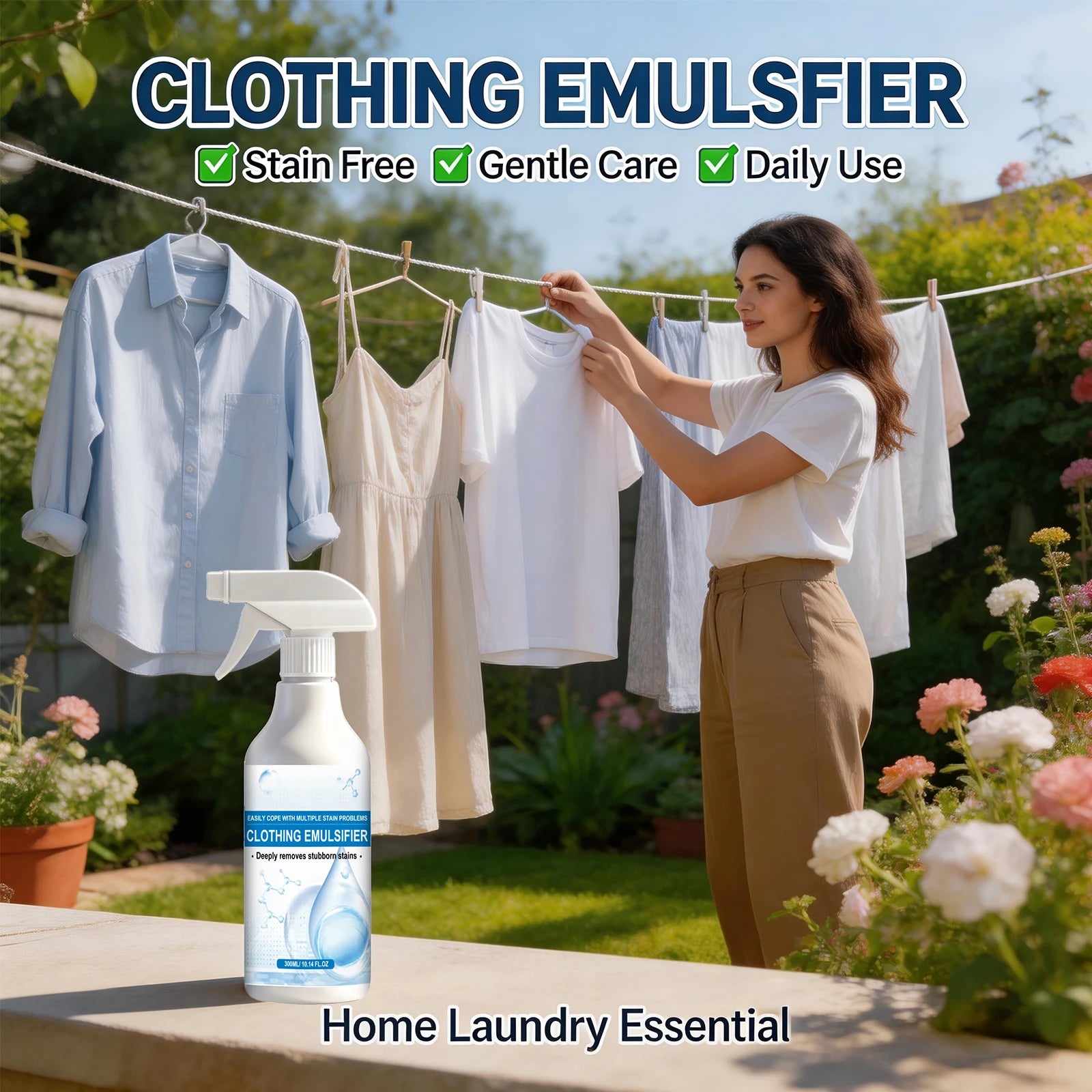 Clothing Emulsifier for Cleaning and Removing Stubborn Stains Fabric Protect Stain Remover Spray Cleaning Essentials Oasis Select