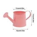 Small Watering Can For Indoor Plants 1L Long Spout Flower Watering Can Flower Arrangement Bucket Metal Planter Pot For Garden Oasis Select Pink