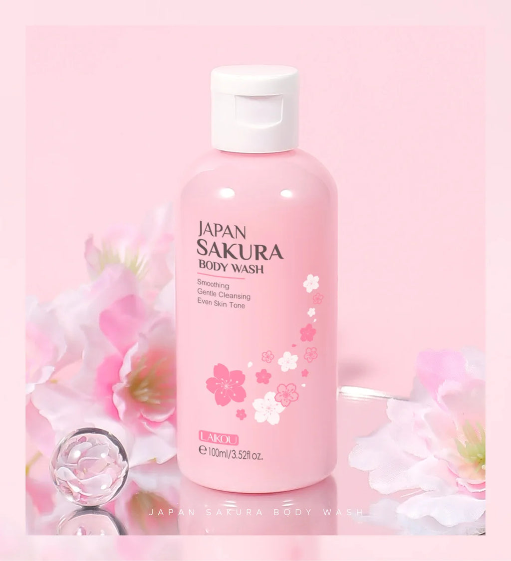 LAIKOU Sakura Cherry Blossom Shower Gel – Moisturizing Body Wash Body Wash Shower Gel Oasis Select