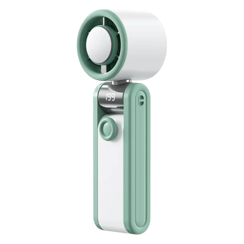Foldable Design Portable Handheld Fan Portable Quiet Mini Pocket Fan Multi-Speed Silent Operation Desktop Fan Outdoor Use Oasis Select White