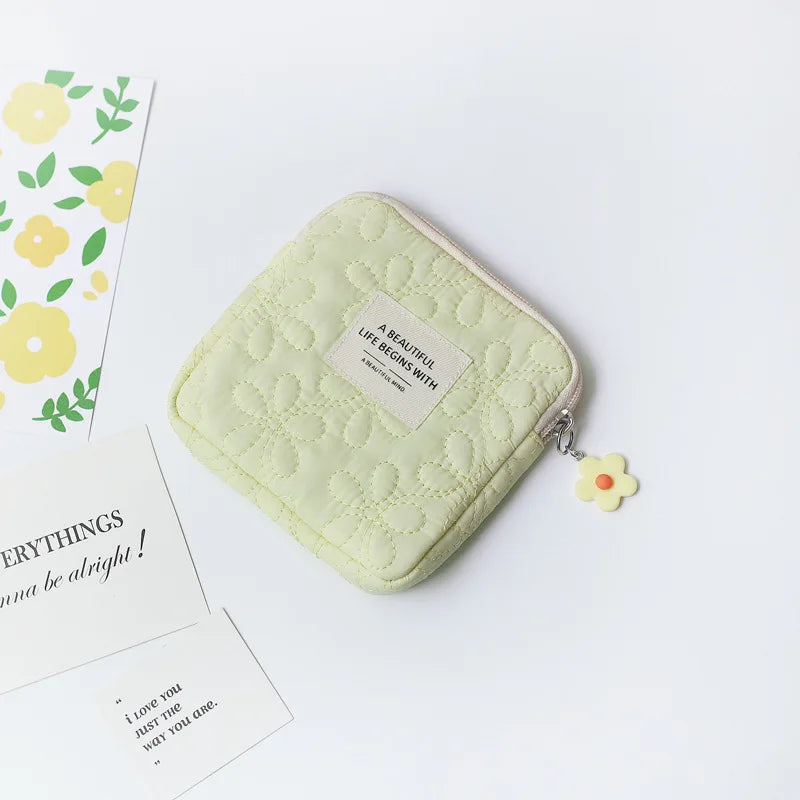 Women's Mini Travel Cosmetic Bag – Makeup & Card Organizer