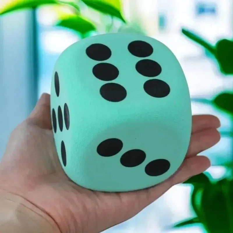 80mm Large Foam Dot Dices Six Sides Dices Kids Counting Toy Learning Aids for Class Board Game Classroom Math Teaching Oasis Select