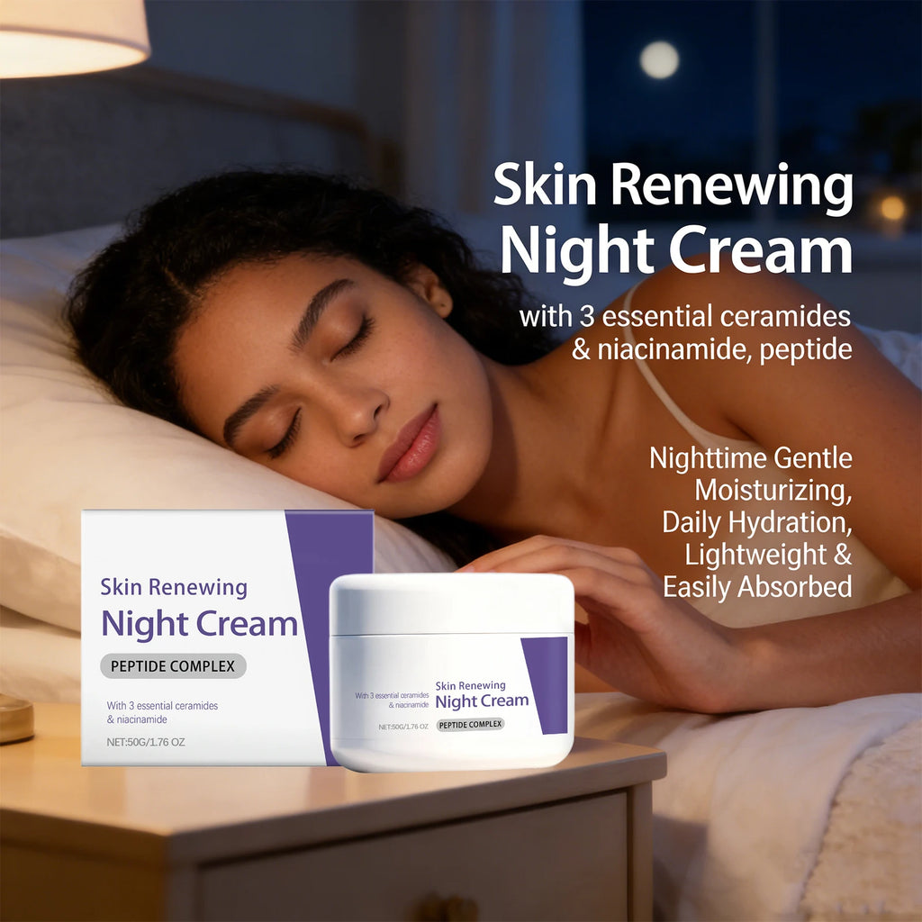 Ceramide Night Cream with Niacinamide – Brightening & Hydrating Night Cream Oasis Select