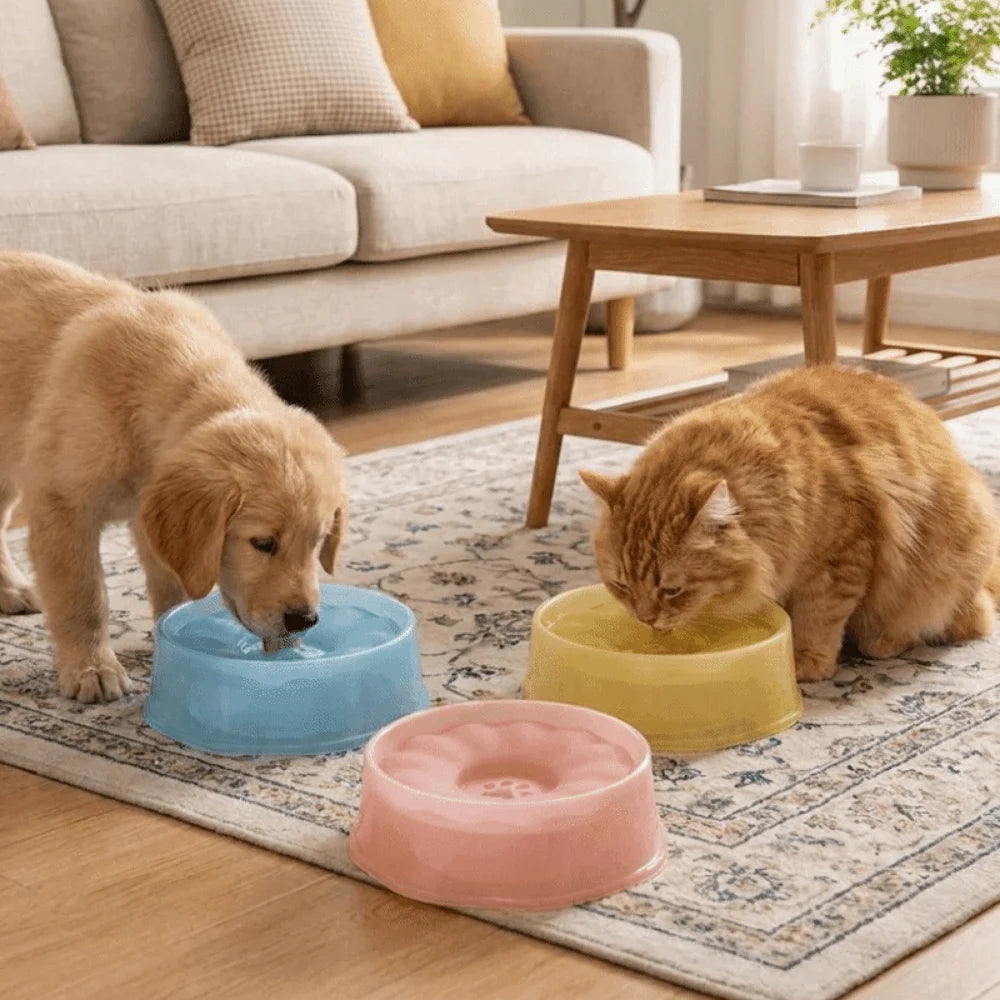 Floating Pet Water Bowl 1600ml – Spill-Proof Anti-Splash Floating Pet Water Bowl Oasis Select