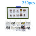 Durable Car Remote Control Button, 10 Different Types, 100/250 Pieces per Box, Ideal for Car Key Micro Switches Oasis Select A1