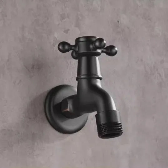 Vintage Solid Brass Single Handle Faucet for Washing Machine Wall Mounted Water Tap Oasis Select L