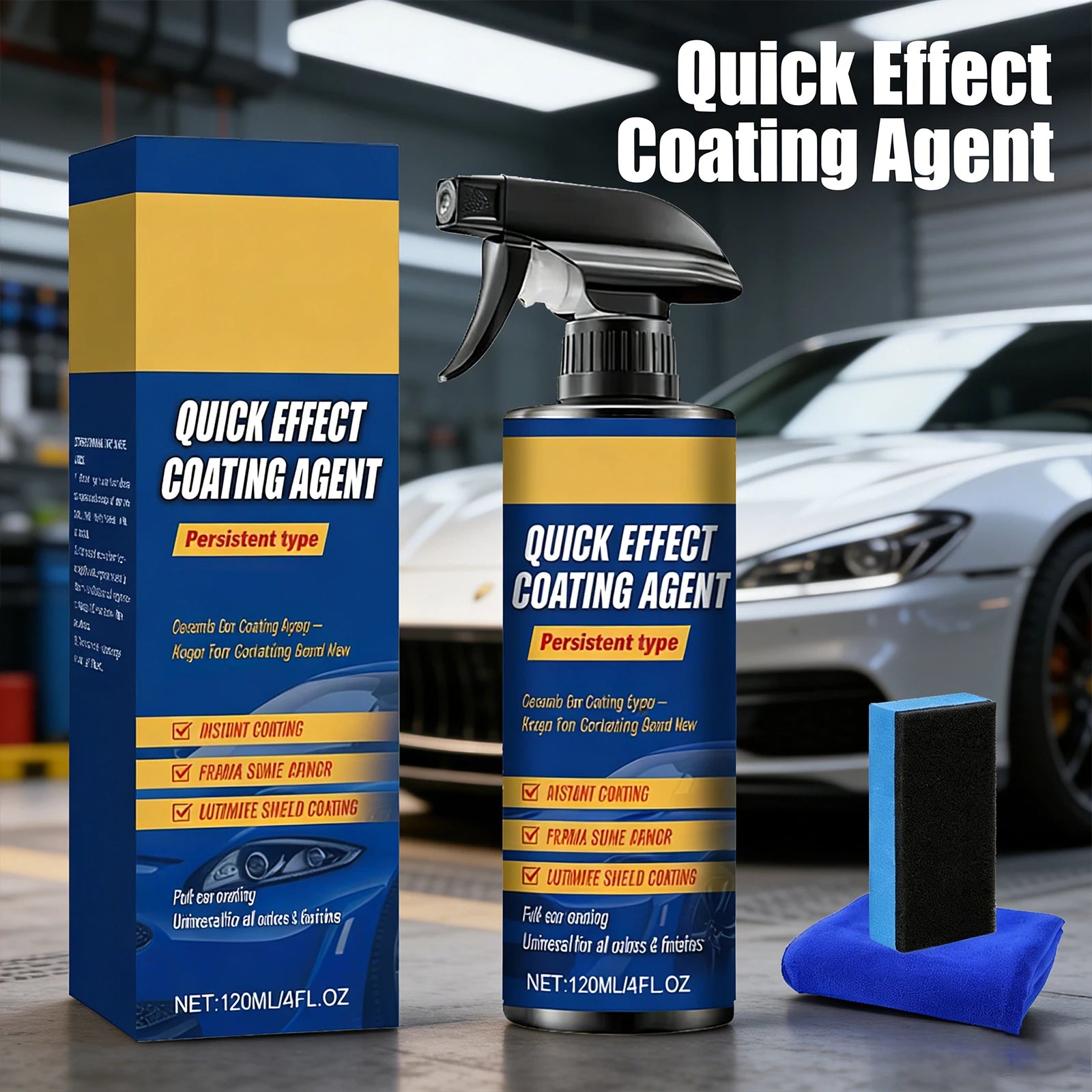 Ceramic Nano Coating Spray – Car Paint Gloss & Protection 120ml Ceramic Car Coating Oasis Select