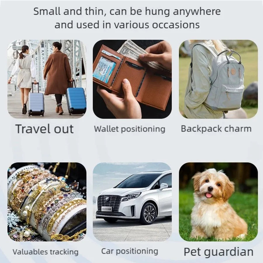 Android IOS Dual-system GPS Tracker Smart Bluetooth Tracking Device Portable Real Time Positioner Global Locator for Kid Pet Car Oasis Select