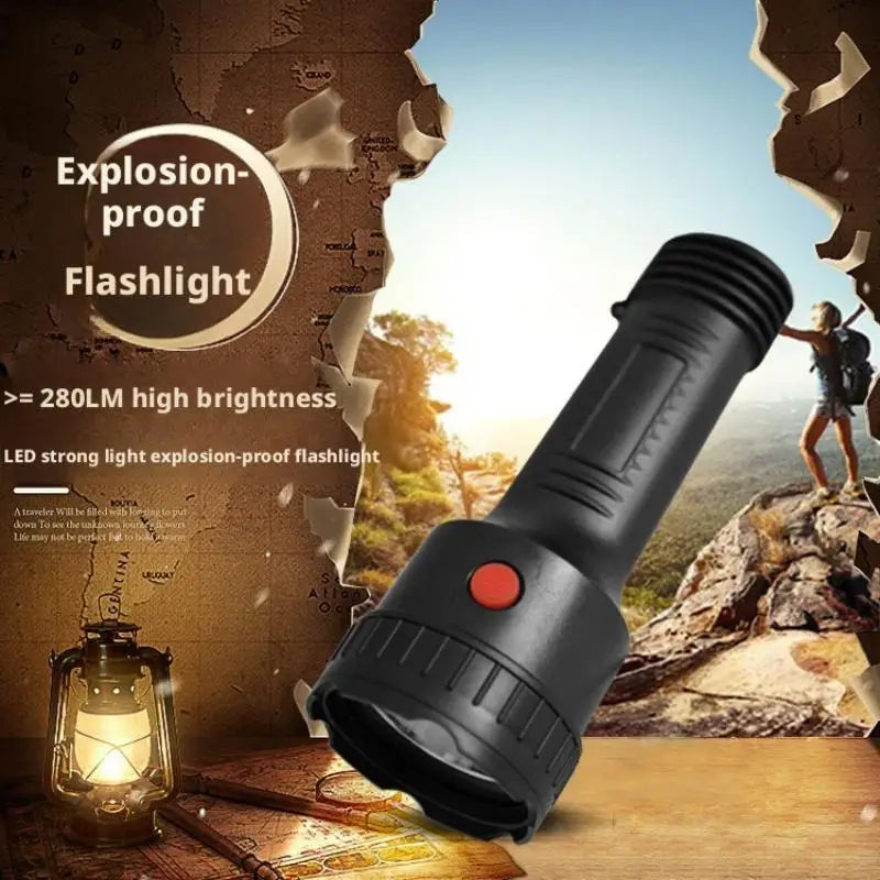 SHINEKNOT 75W IP67 Rechargeable LED Flashlight – 500m Range