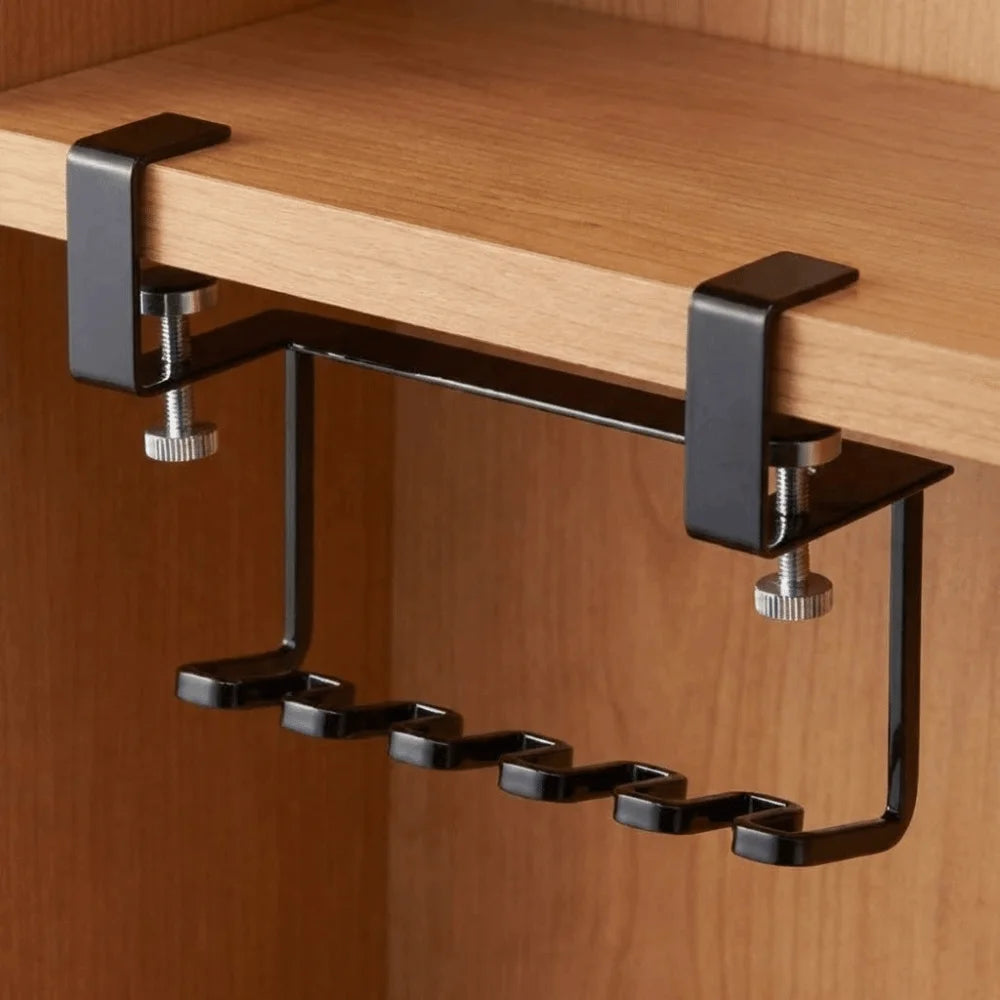 Wall-Mounted Toothbrush & Razor Holder | No-Drill Carbon Steel