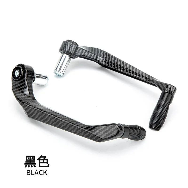 2PCS CNC Motorcycle Brake Clutch Levers Guard Protector Modification Anti-Fall Horn Brakes Hand Guard Bow Protection Rod Oasis Select black