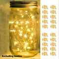 10/20pcs LED String Lights Copper Silver Wire Garland Light 3 Modes LR44 Battery Fairy Lights for Christmas Wedding Party Decor Oasis Select Warm white-20pcs 1M 10LED