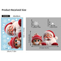 DH045 Kitten and Santa Claus 3D Visual Animation Electrostatic Sticker Home Decoration Shop Window and Glass Window Sticker Oasis Select 20x30CM-DH045