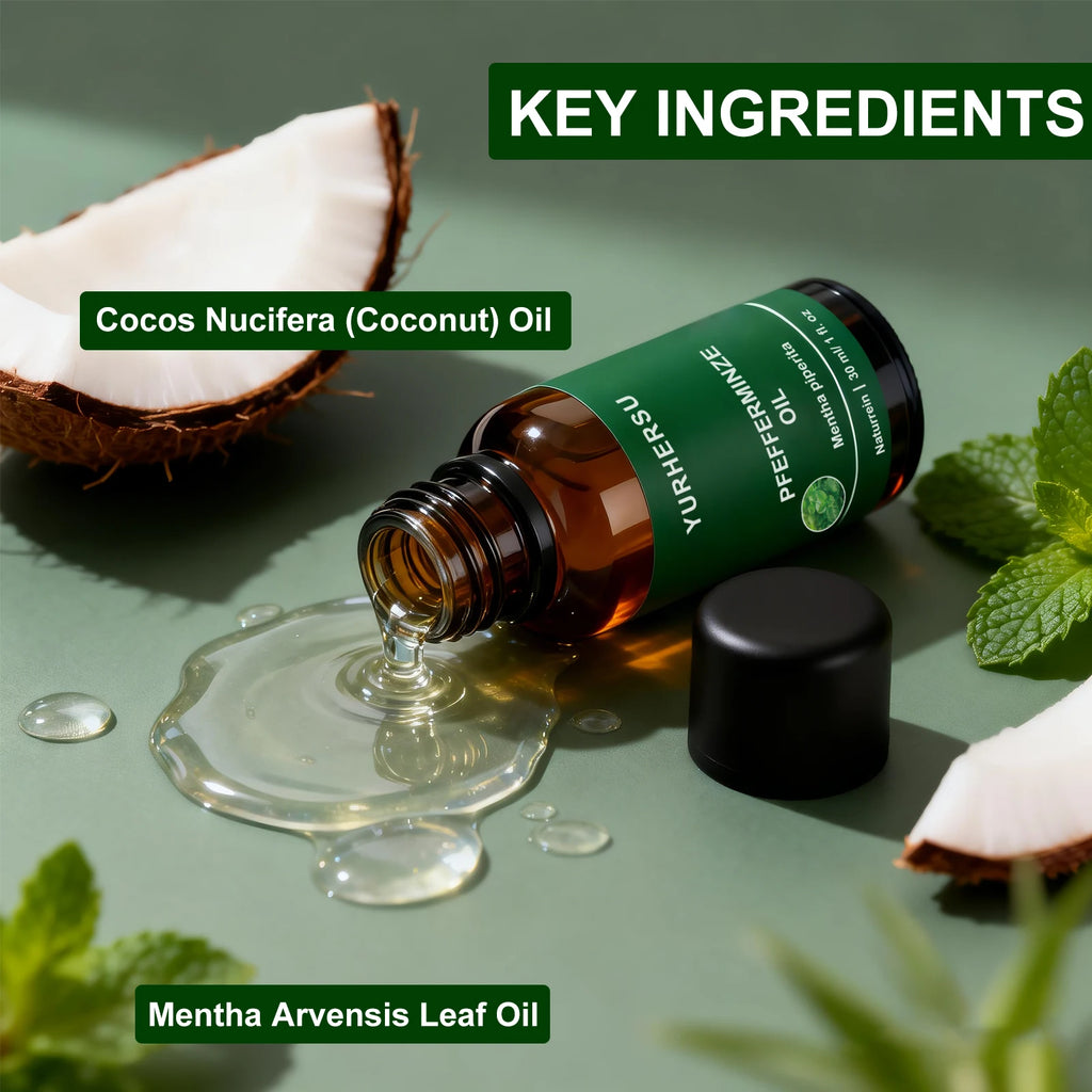 Pure Peppermint Essential Oil 30ml – Focus, Clarity & Cooling Pure Essential Oil Oasis Select