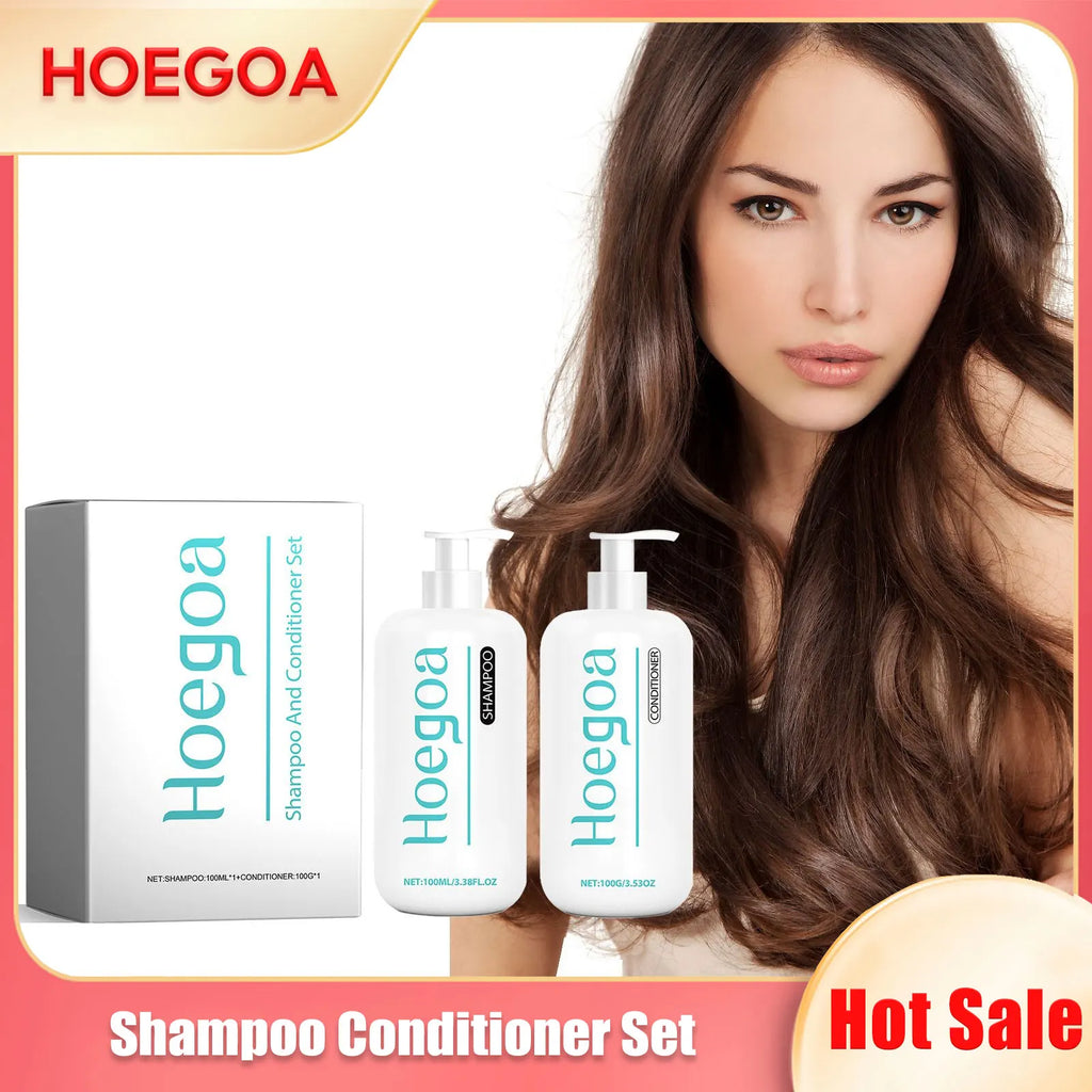 Shampoo Conditioner Set Strengthen Growth Repair Damage Reduce Loss Scalp Treatment Improve Curly Moisturizing Hair Care Shampoo Oasis Select