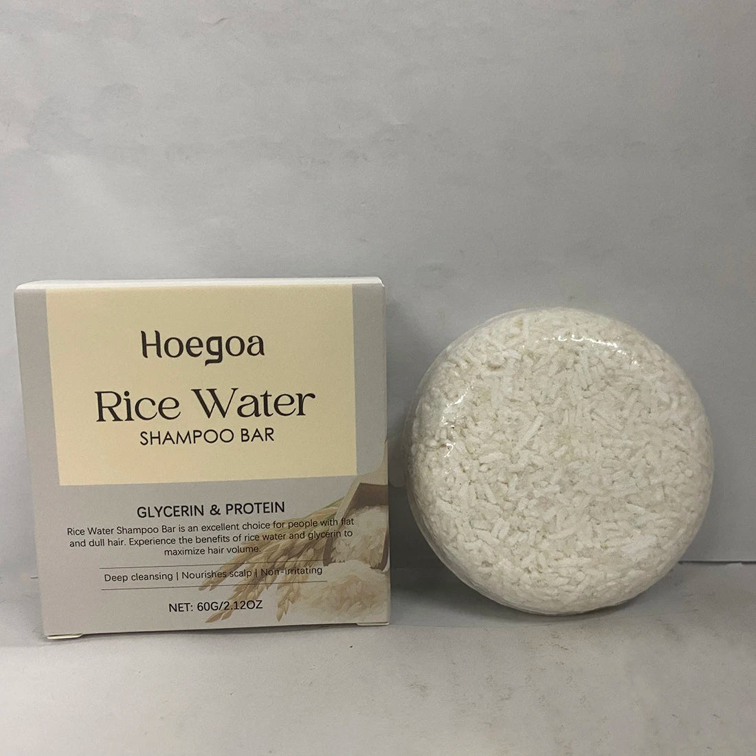 Rice Water Shampoo Bar For Hair Growth, Moisture & Shine Anti Hair Soap Bar, Root White Coverage Hair Darkening Shampoo Bar 60g Oasis Select
