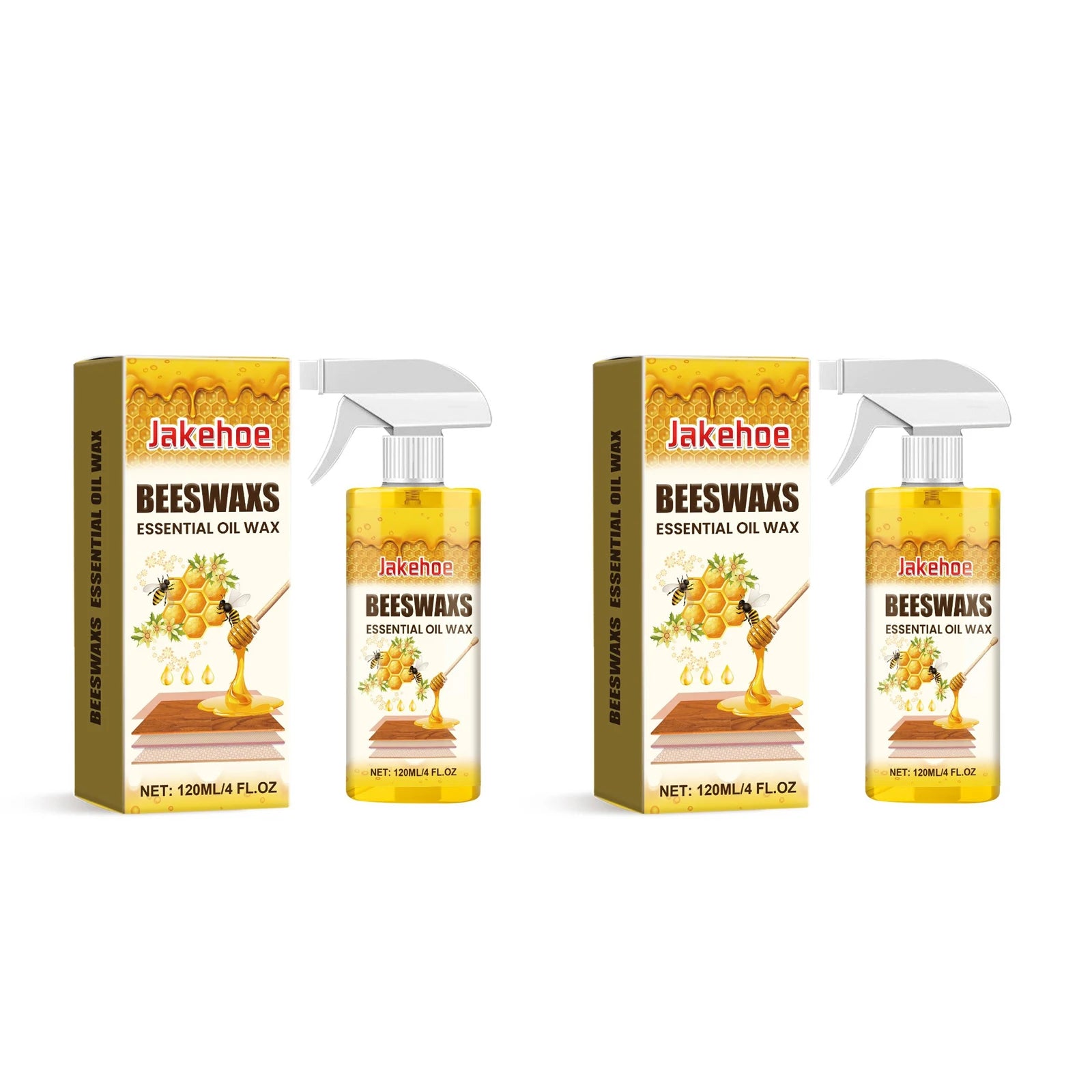 Furniture Solid Wood Care Polishing Beeswax Spray Waterproof Multipurpose Wear Resistant Wooden Floors Chair Cabinet Furniture Oasis Select 2sets boxed