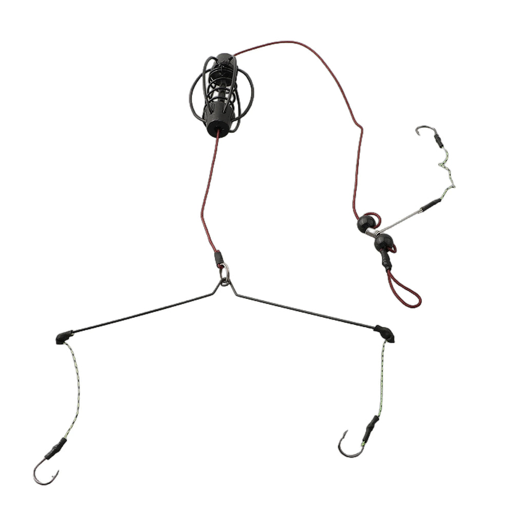 1PCS Carp Fishing Feeder European Carp Fishing Cages Hook Rig Set Inline Method Feeder Tackle Nest Spring Hook Fishing Equipment Oasis Select 45g