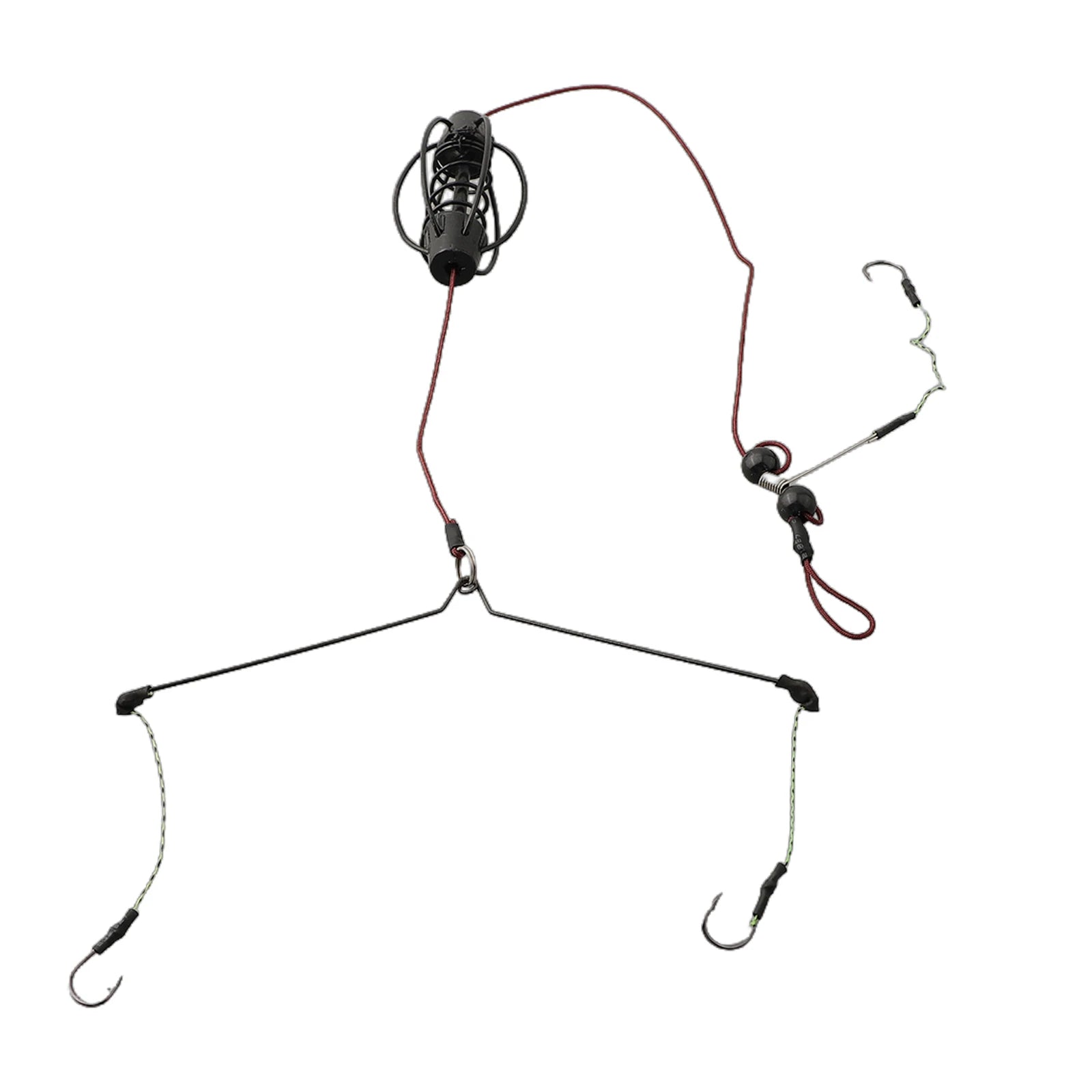 1PCS Carp Fishing Feeder European Carp Fishing Cages Hook Rig Set Inline Method Feeder Tackle Nest Spring Hook Fishing Equipment Oasis Select 45g
