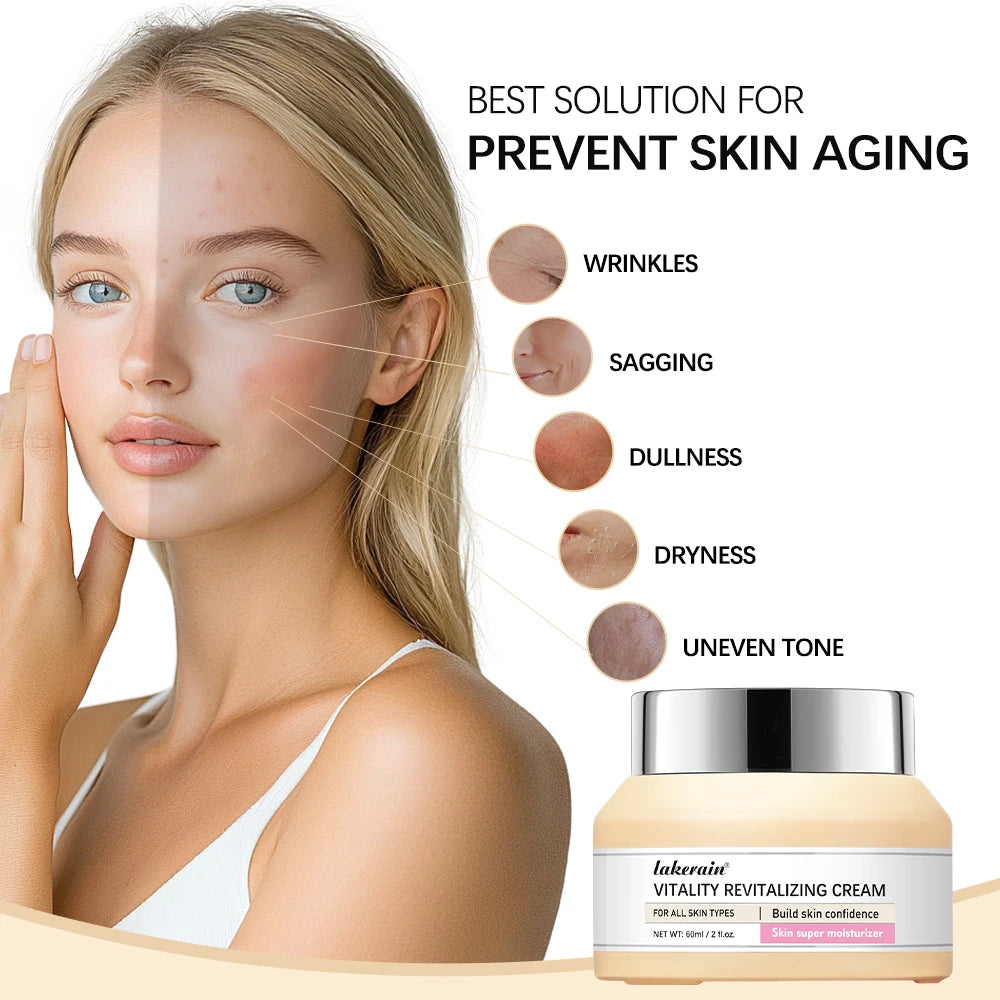 Vitality Revitalizing Cream Anti-aging facial Moisturizes Tightens The Skin To Improve Dry Skin And Fine Lines Skin Care Product Oasis Select