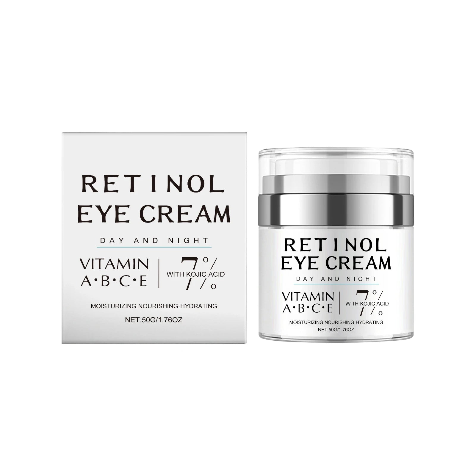 Retinol Eye Cream for Dark Circles Removal Against Aging Anti Wrinkle Remover Puffy Eyes Treatments Under-Eye Fat Removal Cream Oasis Select 50g boxed
