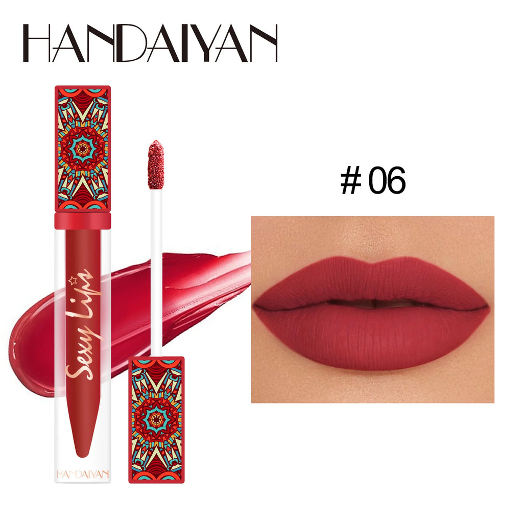 Handaiyan Bohemian Matte Liquid Lipstick – 6 Earth Tone Colors