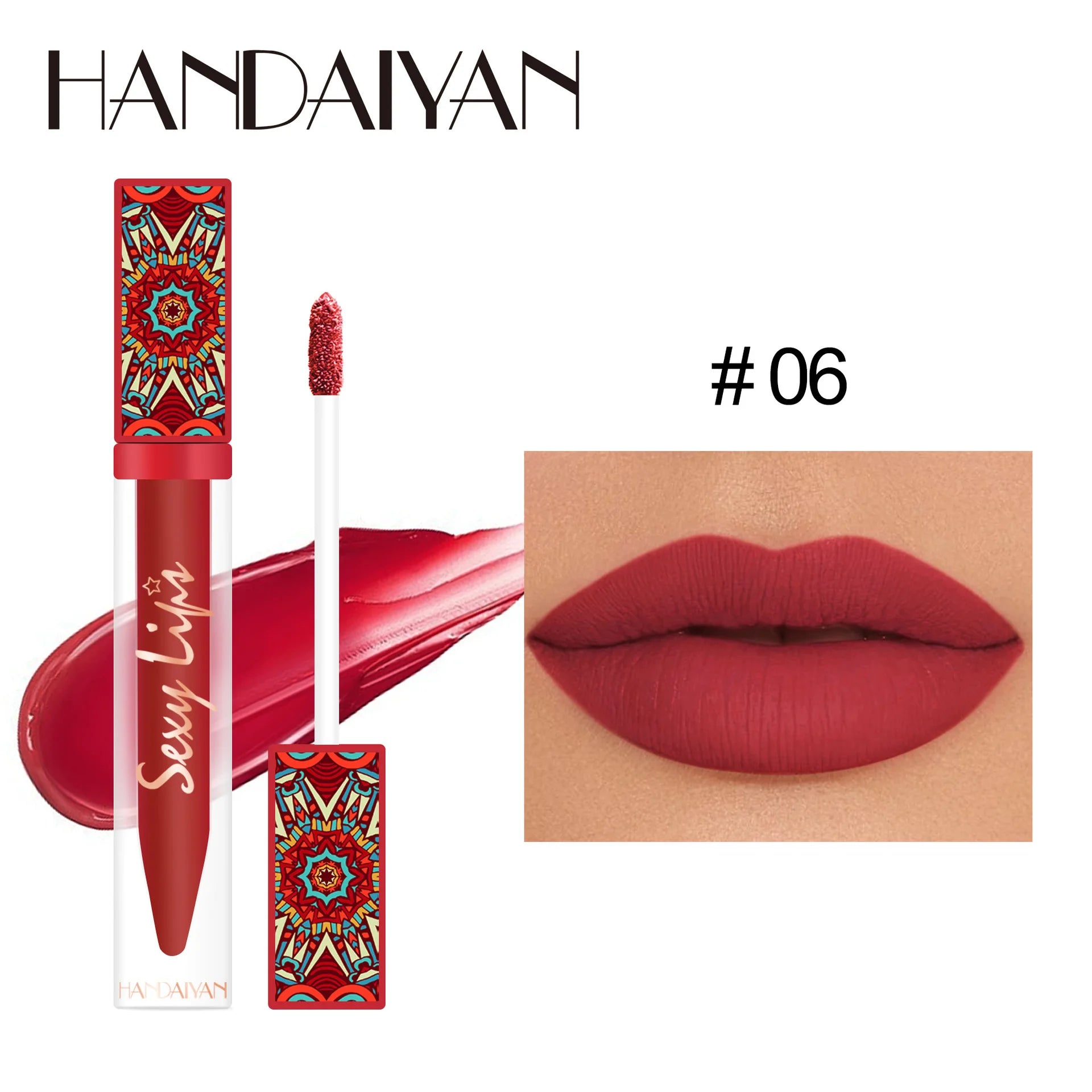Handaiyan Bohemian Matte Liquid Lipstick – 6 Earth Tone Colors