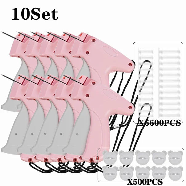Garment Label Gun Quilt Holder Hangtag Gun Soft Silicone Pinless Snap Single Needle Sewing Gun Non-Tracking Sheet Anti-slip Tool Oasis Select 10Set