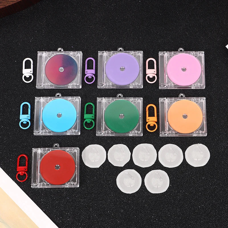 DIY Mini CD Case Keychain Pendant | Blank Album Cover Charm DIY Keychain Charm Oasis Select