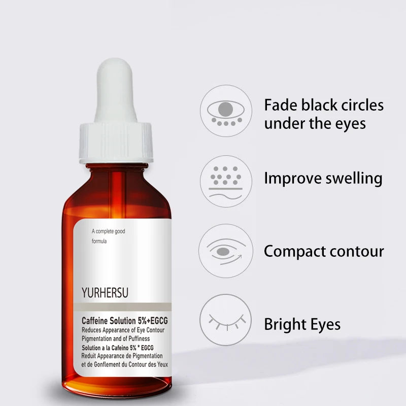 YURHERSU Caffeine Eye Serum – Depuff & Revitalize Eyes Eye Serum Oasis Select