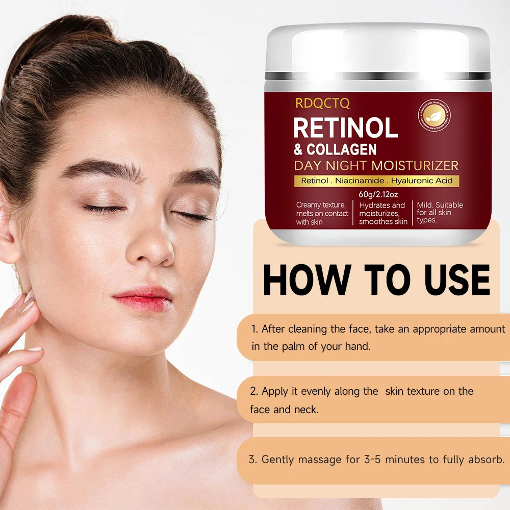 Retinol Collagen Day Night Essence & Cream 2-Pack | Niacinamide & Hyaluronic Acid Formula | Gentle Lightweight Texture for Even- Oasis Select