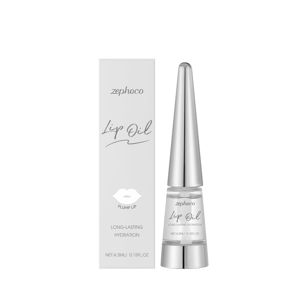 Long-lasting Waterproof Nourishing Lip Oil Gentle Care Hydration Nourishment Smooth Plump Lips Natural Moisturizing Lip Care Oil Oasis Select Silver Boxed